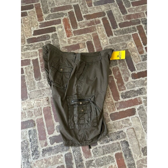 DONGD Brown Cargo Shorts Cotton Loose Fit Lightweight Pockets Men's Size 48 NWT - Picture 11 of 12